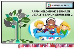 RPPM KB TPA Usia 3-4 Tahun Semester 2 Kurikulum 2013