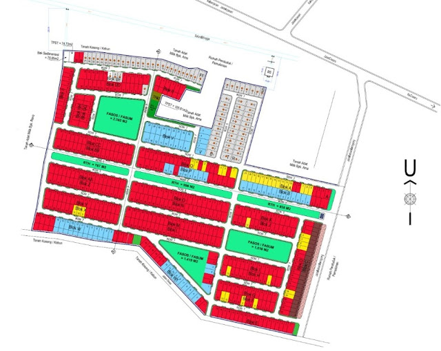 sitemap perumahan baros city view arjasari kabupaten bandung