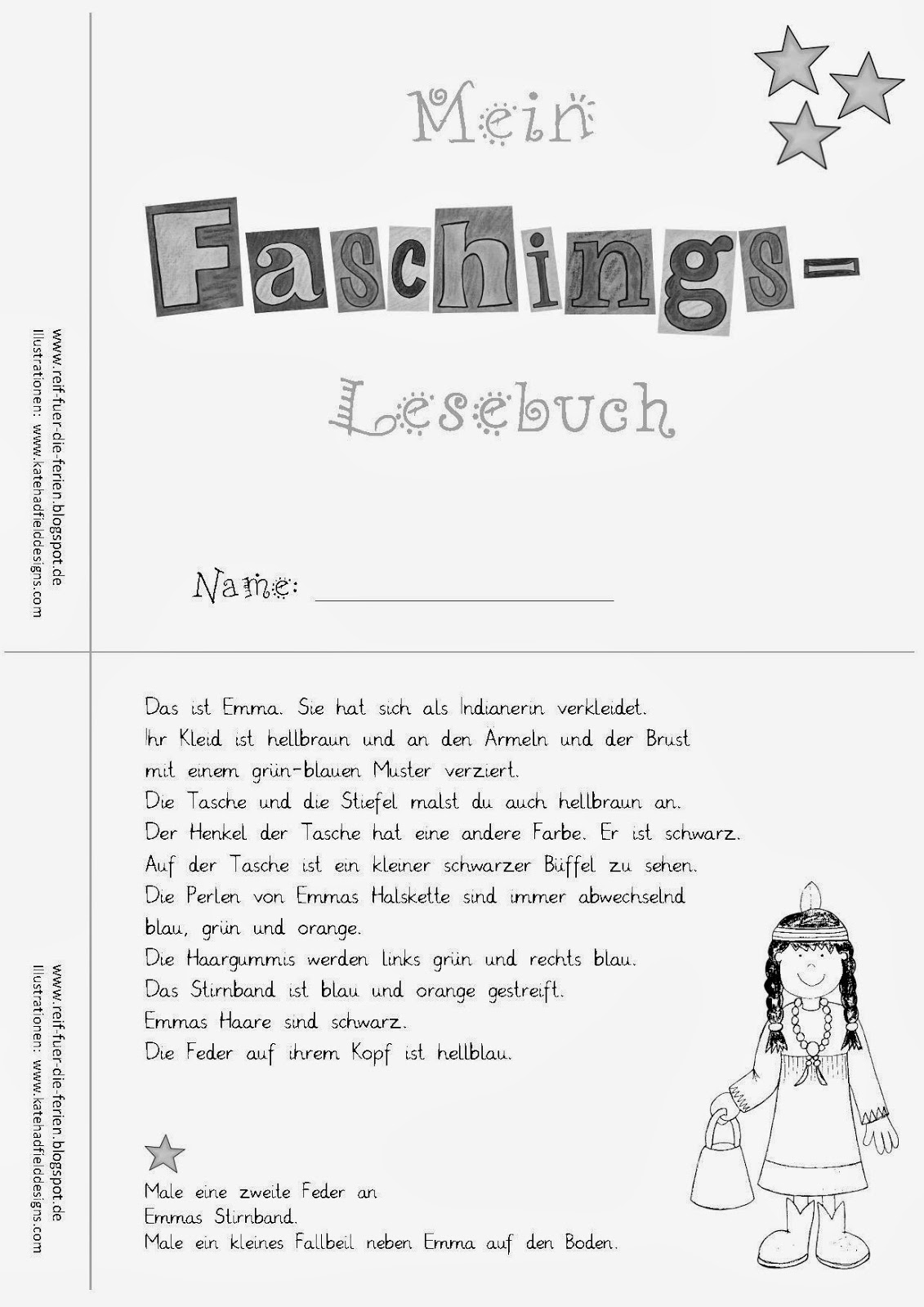 Faschings-Lesemini - schwer