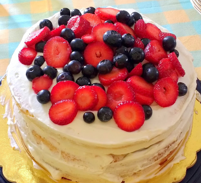 Berry vanilla cake with lemon whipped cream: Sincerely Loree blog