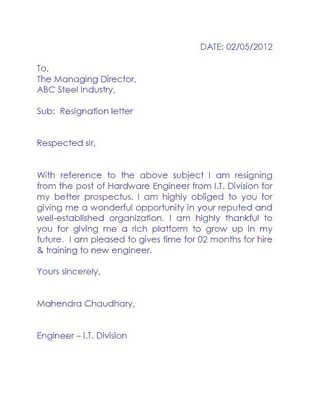 Resign Letter For Mistreated  myideasbedroom.com