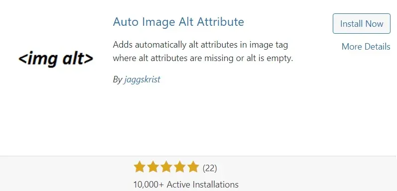 Automatic Image Alt Attributes