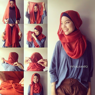 Trend Hijab Segi Empat Simple