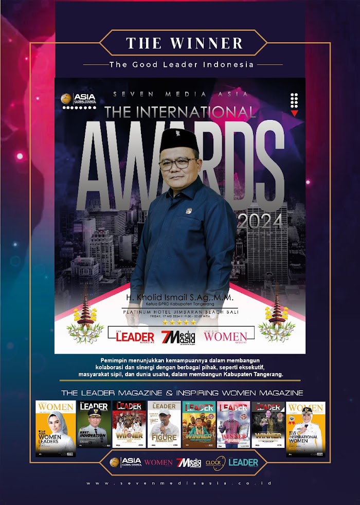 Ketua DPRD Kabupaten Tangerang Raih 2 Penghargaan Bergengsi di International Awards 2024