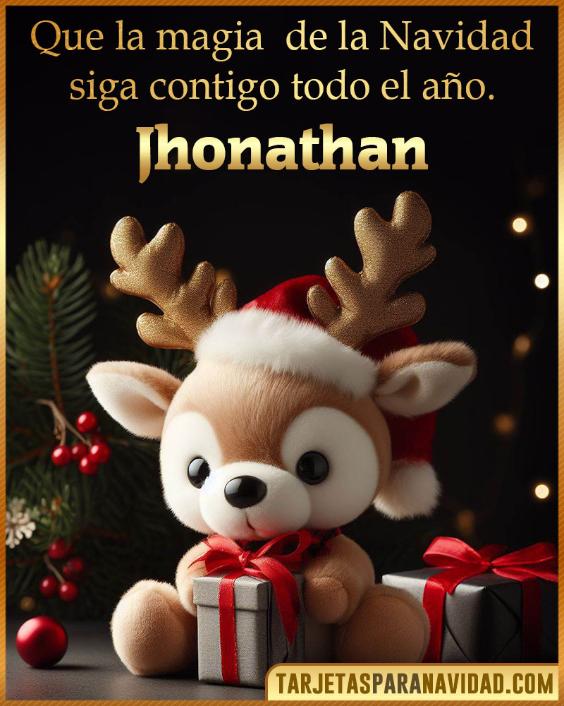 Felicitaciones de Navidad originales para Jhonathan