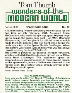 1985 Tom Thumb : Wonders of the Modern World #12 - Space Back Pack