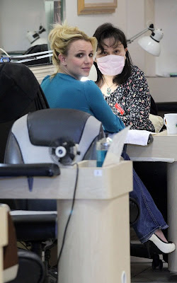 Britney Spears out getting her nails done