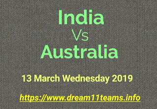Dream11 Team of Australia vs India 5th odi