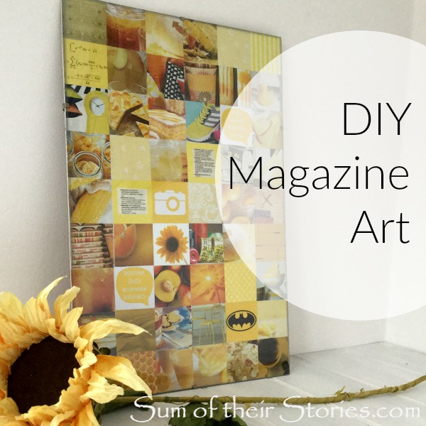 Easy to make art from old magazines and junk mail