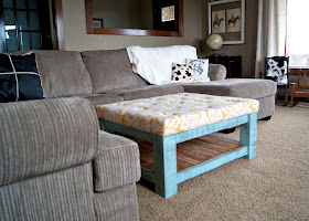 tufted ottoman using Kreg Jig