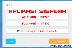 Cara Login Aplikasi SisPenA SM (Akreditasi Sekolah) untuk SD, SMP dan SMA/SMK