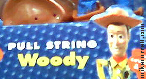 Toy package: PULL STRING WOODY