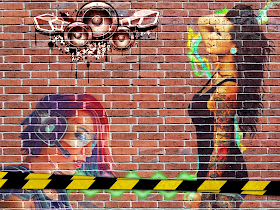 Graffiti Brick Wall
