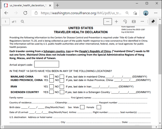 PDF بدون دعم التحرير في Microsoft Edge