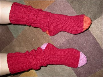 knitted socks