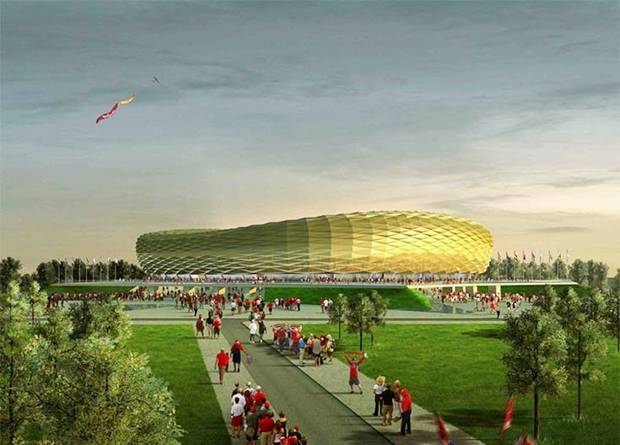 Russian stadiums for the World Cup in 2018