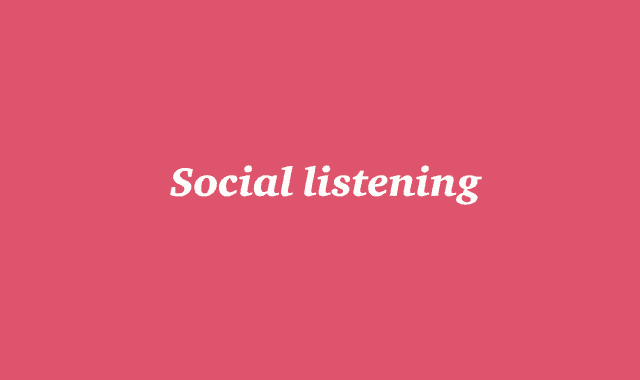 Image: Social listening