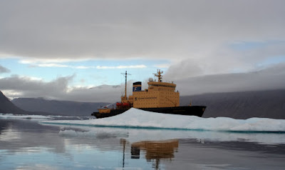 Icebreaker Kapitan Khlebnikov in Arctic Waters along the NSR