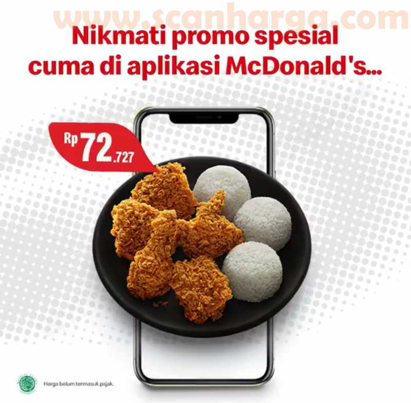 McDonalds Promo Harga Spesial 5 Pcs Ayam + 3 Nasi Hanya ...