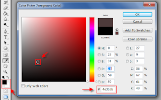 Cara mendapatkan kode warna css dan html menggunakan photoshop