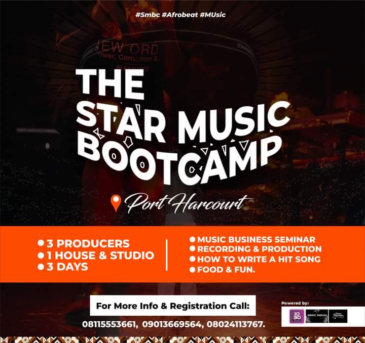 [Event] The Star music Bootcamp holding in Portharcourt - An oppurtunity for Artists
