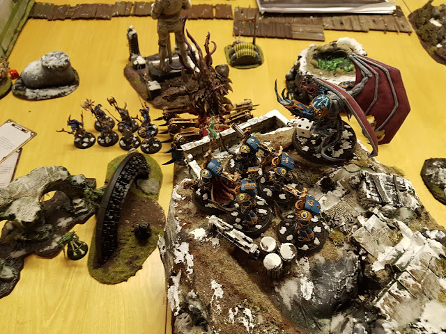 Warhammer 40k battle report - Maelstrom of War - Spoils of War - 1000 points - Thousand Sons vs Daemons of Nurgle.