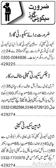 Lady Security Guard Jobs In Lahore 2023