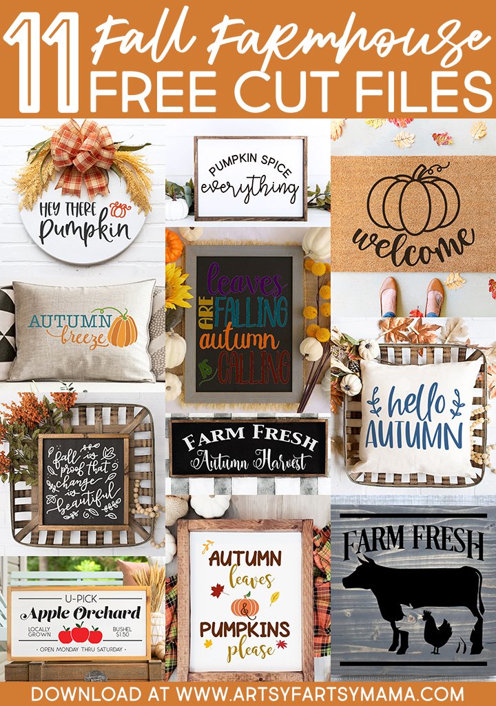 11 FREE Fall Farmhouse Cut Files