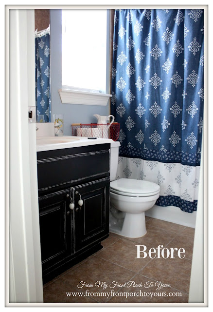 Farmhouse Guest Bathroom- From My Front Porch To Yours