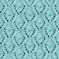 Eyelet Lace 64: Wave and Shield | Knitting Stitch Patterns.