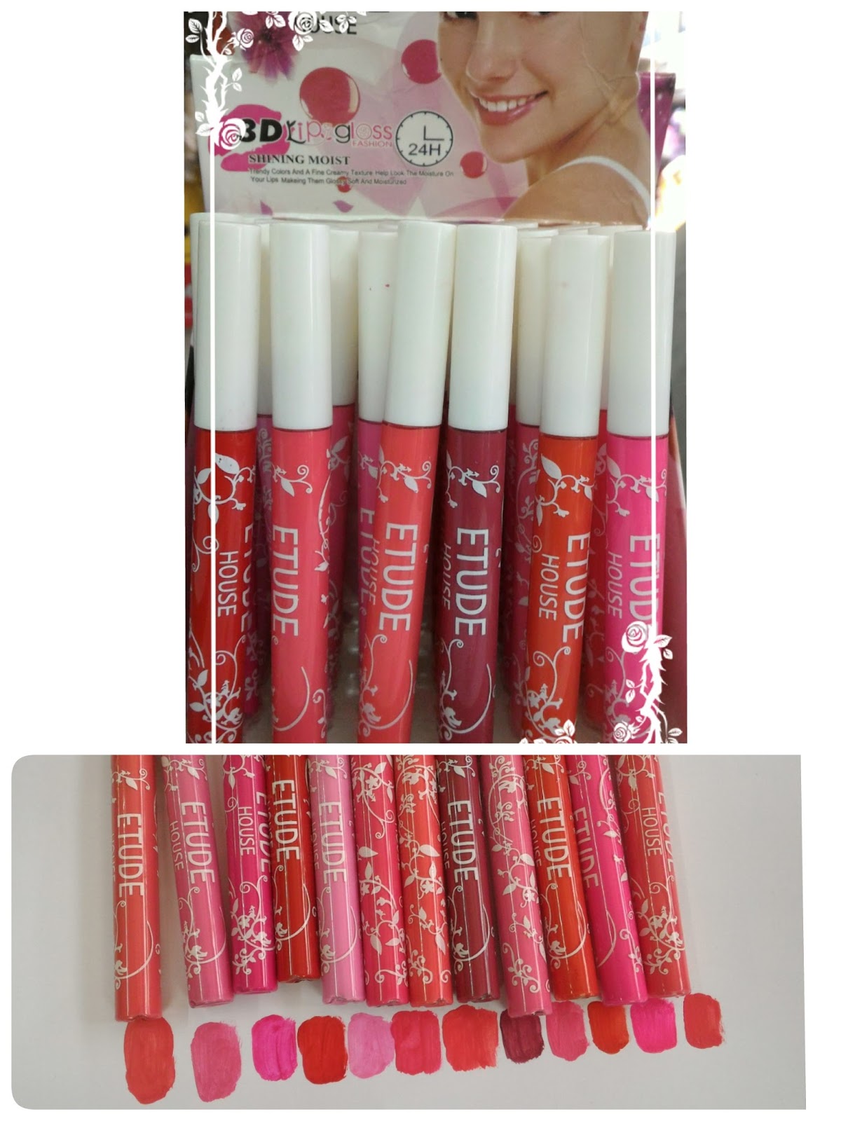 Katalog Belanja Online LIPCREAM MATTE ETUDE 3D MOTIF BUNGA