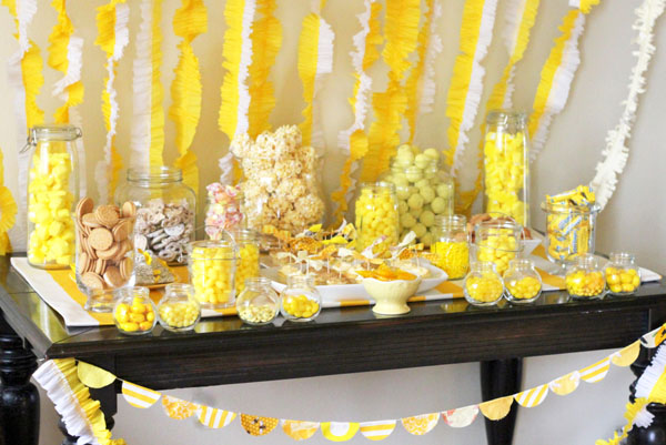 wedding decoration yellow