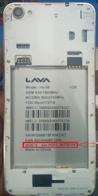  LAVA Iris 88 ALL VERSION H001_INT/S114 H001_INT/S225 H001_INT/S227 FRP REMOVED DONE ALL VR SUPPORTED