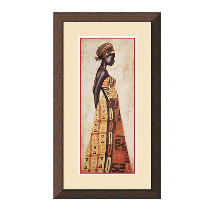 Encart Chimy Framed African Women Tableau - 40x70cm