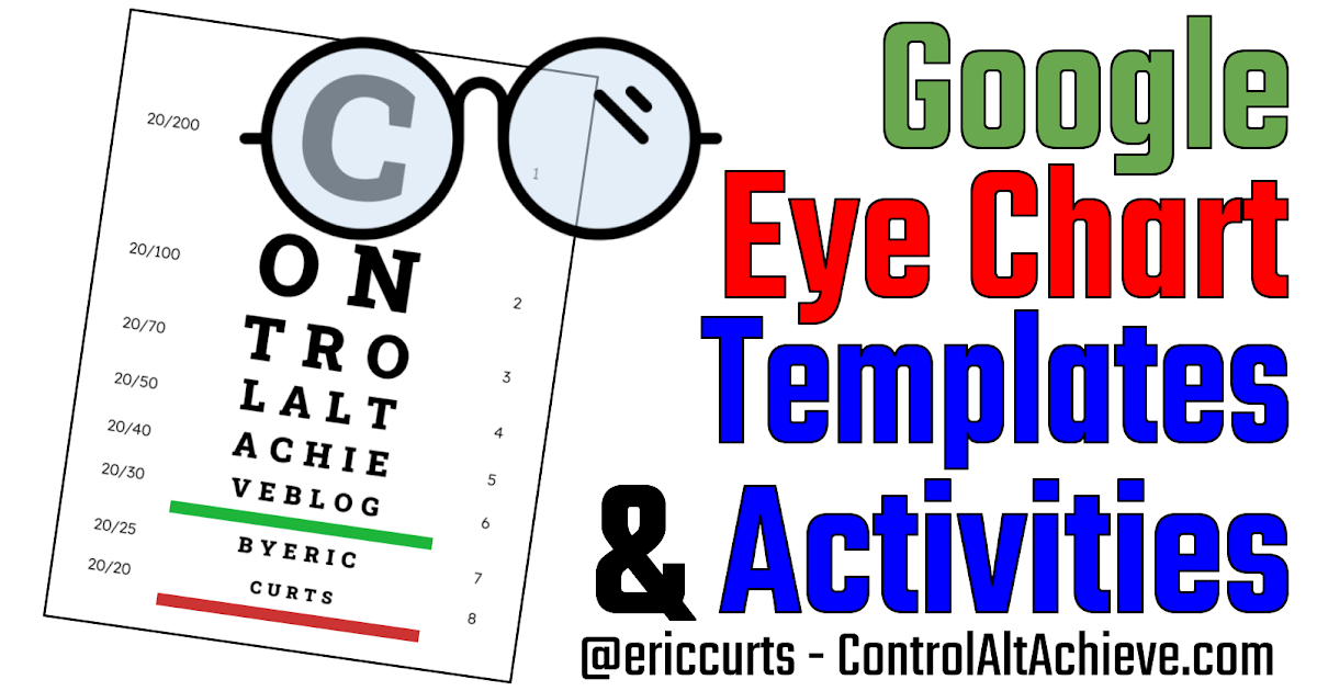 Control Alt Achieve: Eye Chart Templates and Activities with