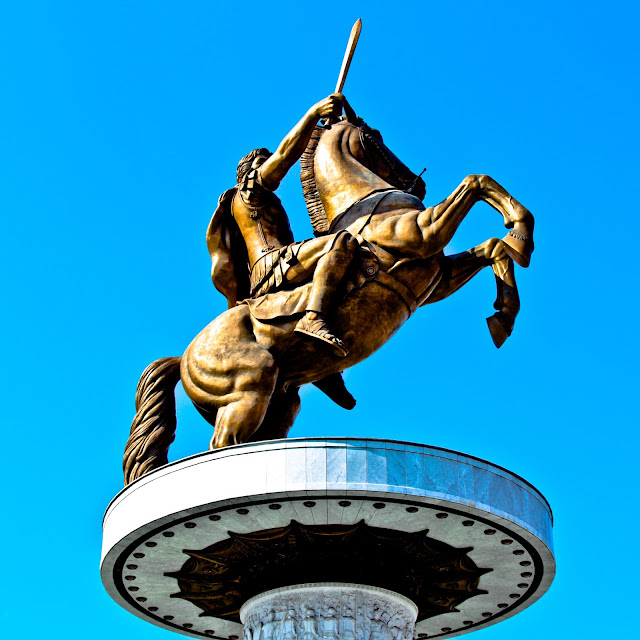 Alexander the Great Statue Skopje Macedonia