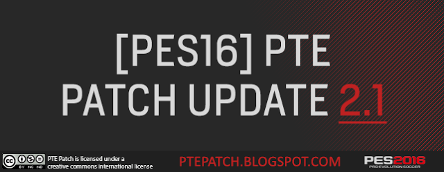 PES 2016 PTE Patch Update 2.1