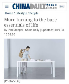 Featured by China Daily newspaper in China for Minimalist Photography