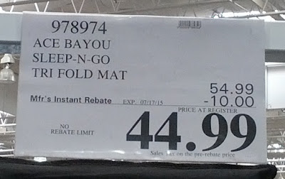 Deal for the Ace Bayou Sleep-N-Go Portable Folding Mattress at Costco