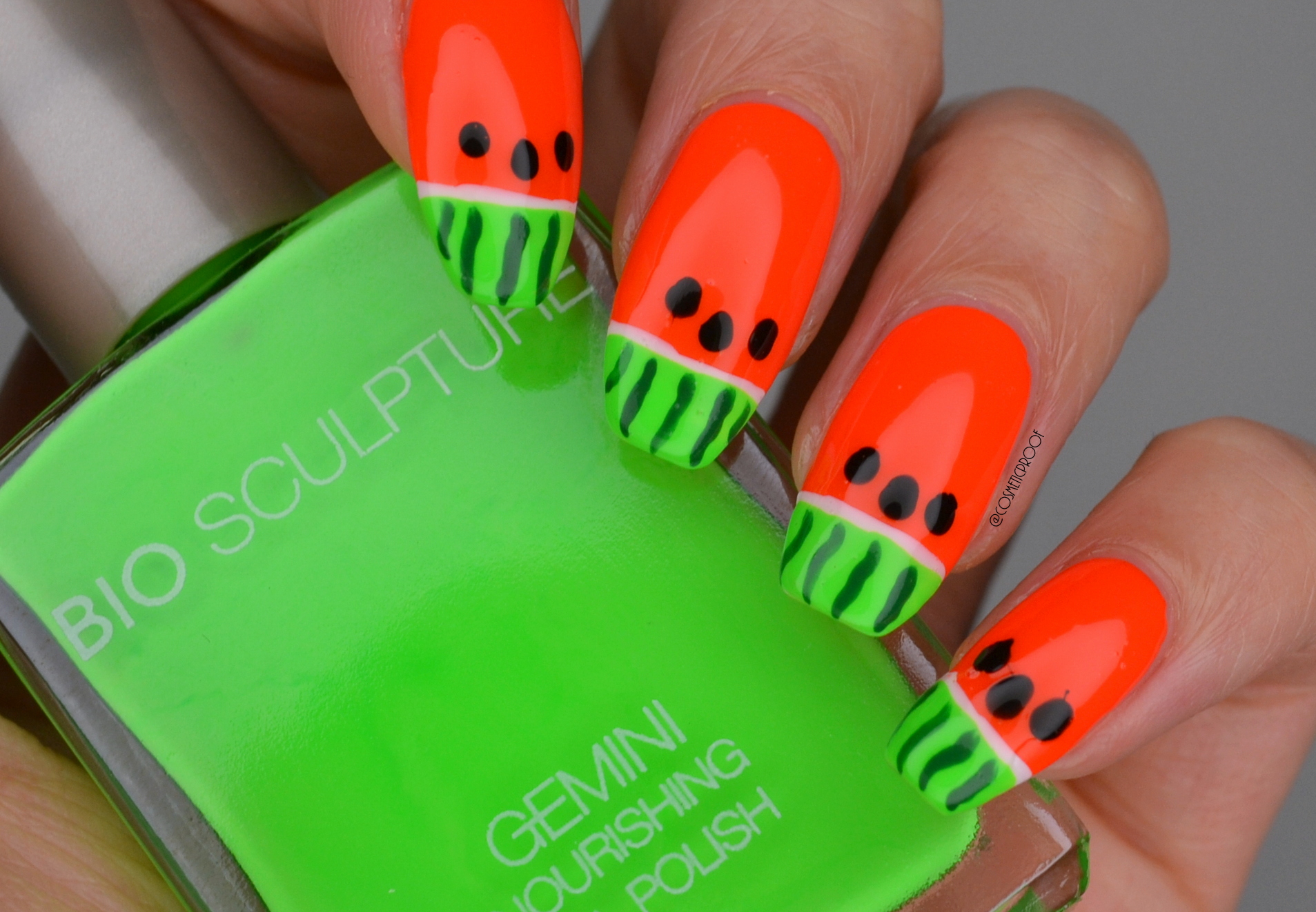 NAILS | Neon Watermelons #CBBxManiMonday | Cosmetic Proof | Vancouver  beauty, nail art and lifestyle blog