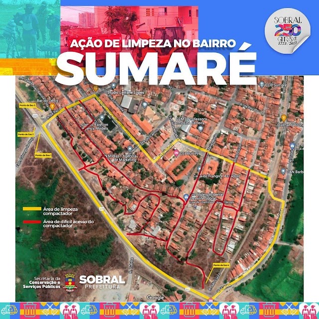 AÇÃO DE LIMPEZA NO BAIRRO SUMARÉ