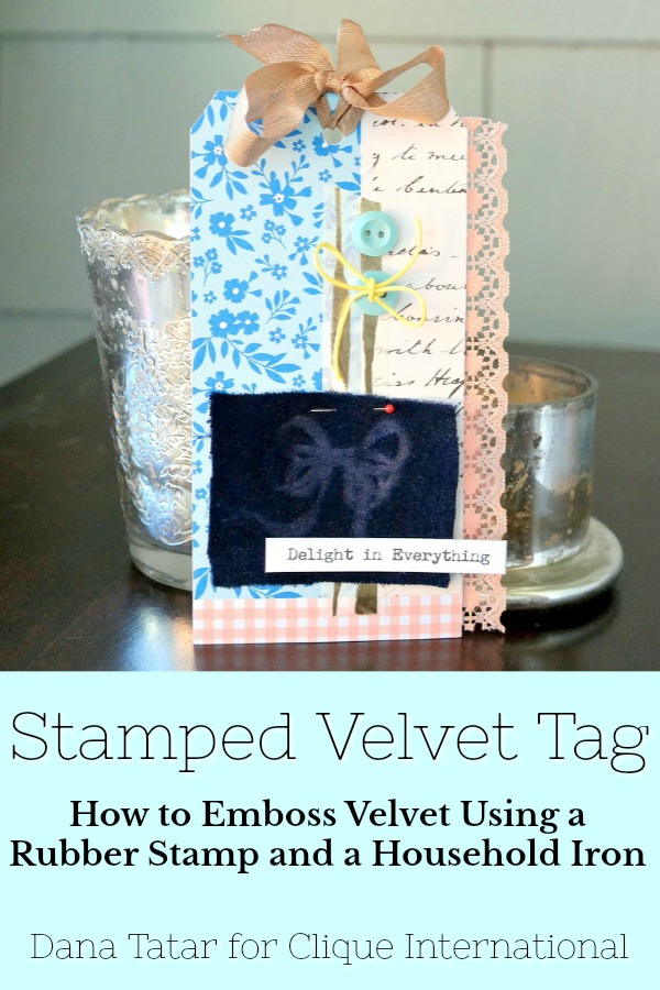 Embossed Velvet Tutorial with Fall Tag Inspiration Piece