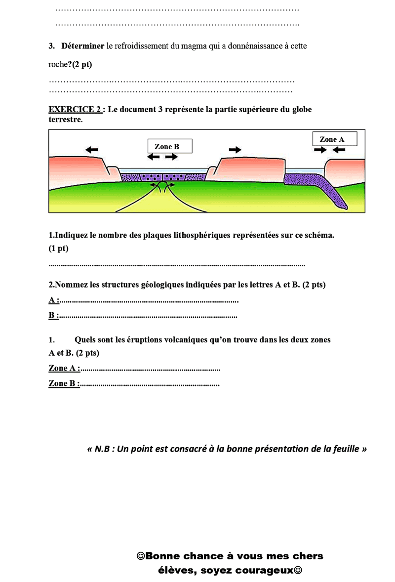 controle 2 svt 2ac semestre 1 avec correction