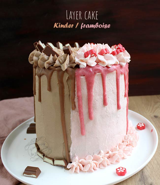 recette gateau kinder framboise