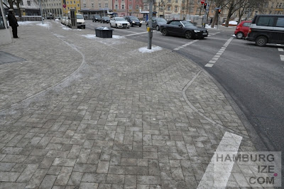 München - unsichtbare "Radwege" am Harras