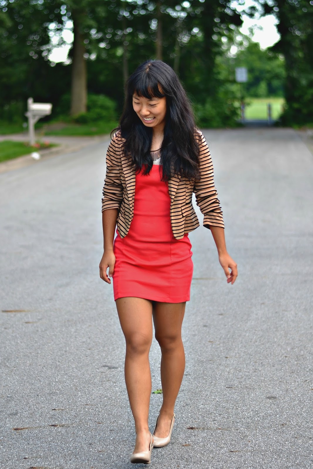 Work outfit: Dress, Forever 21| Blazer, Marshall's | Necklace ...