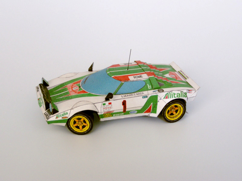 Lancia Stratos Alitalia Download model and instruction