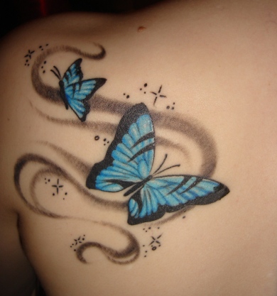 butterfly tattoo, lower back. butterflytattoo-tattoo.blogspot.com