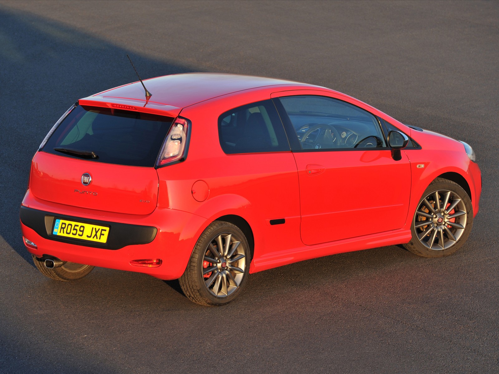 2010 Fiat Punto Evo Rear Angle View