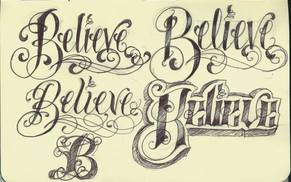 Cool Tattoo Lettering Designs